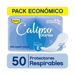 Protector Diario Calipso Respirable con Calendula 50 uni
