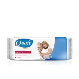 Toallitas Húmedas Higiene Q-soft para Adultos 40 u.