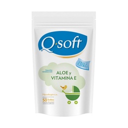 Toallitas Húmedas Q-soft con Aloe Vera 50 u.