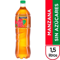 Agua Saborizada de Manzana Aquarius Sin Azúcares 1,5 lts