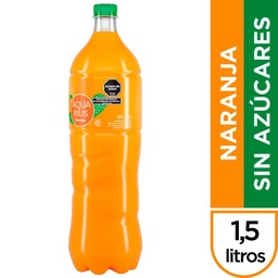 Agua Saborizada de Naranja Aquarius Cero Sin Gas 1,5 lts