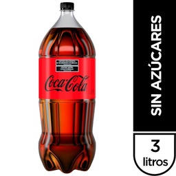 Gaseosa Cola Coca Cola Zero 3 lts