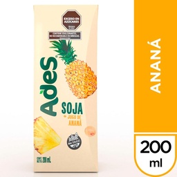 Jugo Ades Soja Ananá 200 cc.