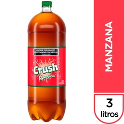 Gaseosa Manzana Crush Pet 3 l.