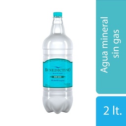 Agua de Mesa Sin Gas Benedictino Pet 2 l.