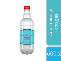Agua de Mesa Benedictino con Gas Pet 600 cc.