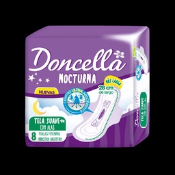 Toalla Femenina Doncella Nocturna con Alas x 8 uni