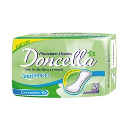 Protectores Diarios Doncella Anatomicos con Perfume 20 u.