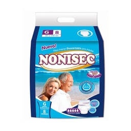 Ropa Interior para Adultos Nonisec Talle g x 8 uni