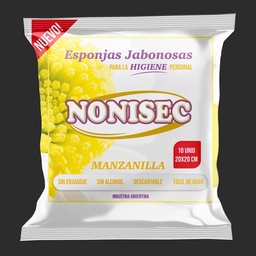 Esponjas Jabonosas Nonisec Manzanilla Flowpack x 10 uni