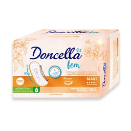 Toallas de Incontinencia Doncella Fem Maxi 10 uni