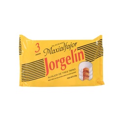 Alfajor Jorgelin Blanco Glaceado Triple 85 g. x 3 uni