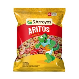 Aritos de Cereal 3 Arroyos Frutado Bolsa 160 g.