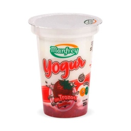 Yogur Entero Manfrey Frutilla 150 g.