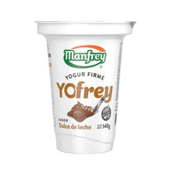 Yogur Firme Manfrey Dulce de Leche 140 g.