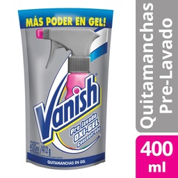 Quitamanchas Vanish Prelavado Oxigel 400 ml.