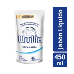 Detergente Extra Blanco Woolite Baja Aspuma 450 cc.