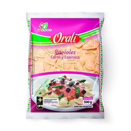 Ravioles Orali de Carne y Espinaca 500 g.