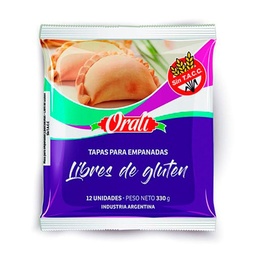 Tapas para Empanadas Orali Sin Tacc x 12 uni