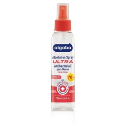 Alcohol Spray con Glicerina Ultra Algabo 125 cc.