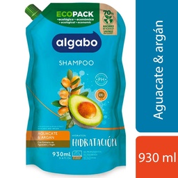 Shampoo Algabo Hidratación Eco Pack 930 cc.