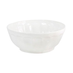 Bowl Facetado Cerámica Blanca Nam 13 cm.