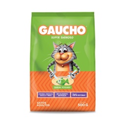 Alimento Seco para Gato Gaucho Adulto Pescado 500 Grs