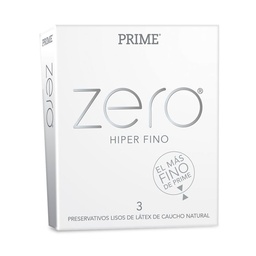 Preservativo Prime Hiper Fino Zero x 3 uni