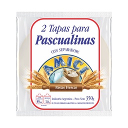 Tapas para Pascualina Amaci Fp 350 g.