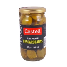 Aceitunas Verdes Descarozadas Castell en Frasco 165 g.