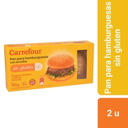 Pan para Hamburguesas Carrefour 120 g. Sin Tacc