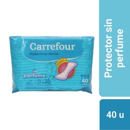 Protectores Diarios Carrefour Sin Perfume 40 u.