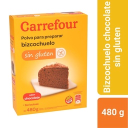 Premezcla para Bizcochuelo Carrefour Chocolate 480 g. Sin Tacc