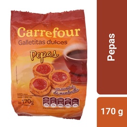 Galletitas Pepas Carrefour Classic 170 g.