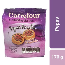 Galletitas Carrefour Classic Pepas Tricolor 170 g.