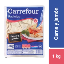 Ravioles Carrefour Classic Jamón y Carne 1 kg.