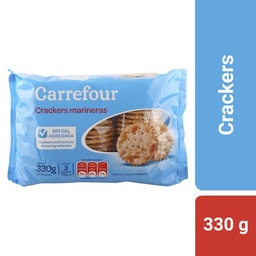 Galletas Crackers Marineras Carrefour Classic Sin Sal 330 g.