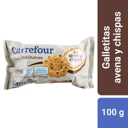 Galletitas Carrefour Multicereal con Avena y Chips 100 g.