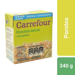 Porotos Secos Remojados Carrefour 340 g.