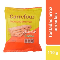 Tostadas de Arroz Carrefour Classic Aireadas Sin Tacc