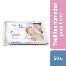 Toallitas Húmedas Carrefour Baby Extra Suaves 50 u.