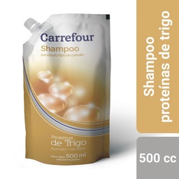 Shampoo Proteínas de Trigo Carrefour Nutrición 500 cc.