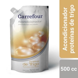 Acondicionador Carrefour Proteínas de Trigo Nutrición 500 cc.