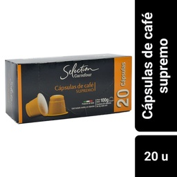 Cápsulas de Café Carrefour Selection Supremo x 20 uni