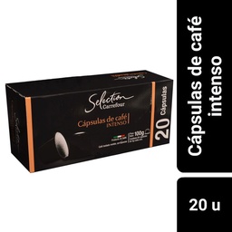 Cápsulas de Café Carrefour Selection Intenso x 20 uni