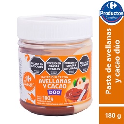 Crema de Avellanas Carrefour con Cacao Duo 180 g.