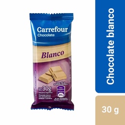 Tableta de Chocolate Carrefour Blanco 30 g.