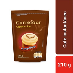 Cappuccino Instantáneo Carrefour Classic Doy Pack 210 g.