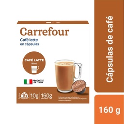 Cápsulas de Café Latte Carrefour x 16 uni