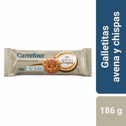 Galletitas Carrefour Multicereal con Avena y Chips 186 g.